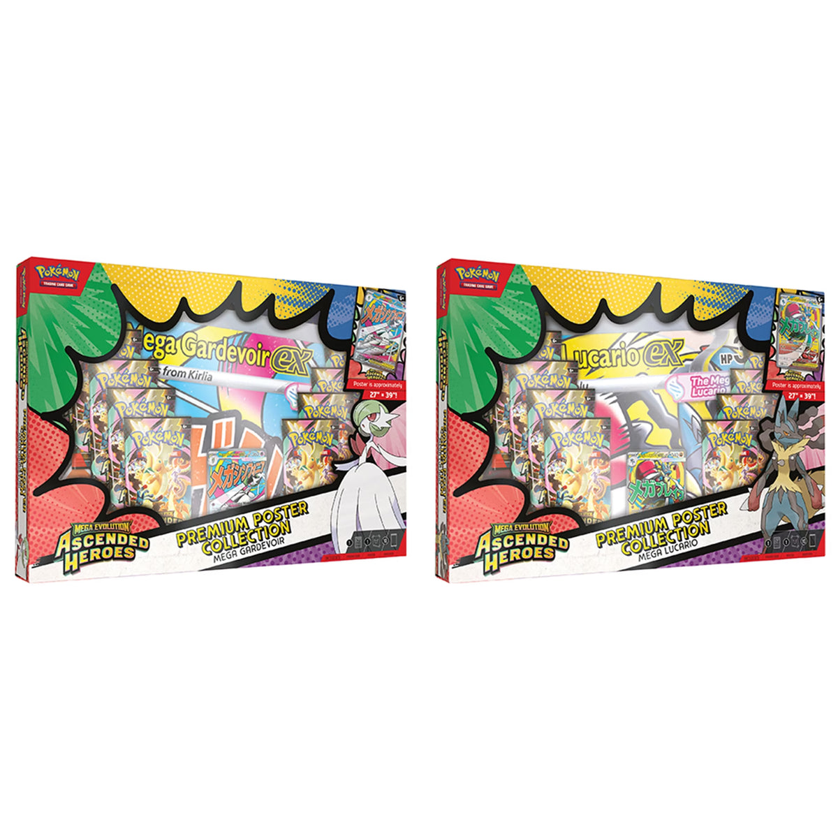 Pokemon TCG: Mega Evolution Ascended Heroes Premium Poster Collection - Assorted